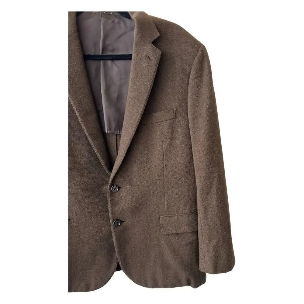 Ralph Lauren Black Label Slim Fit 100% Wool Brown blazer Sport Jacket 42R - Picture 3 of 12